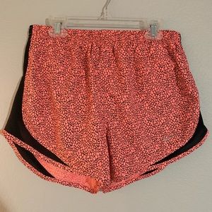 Nike Dri-Fit pink and black running shorts